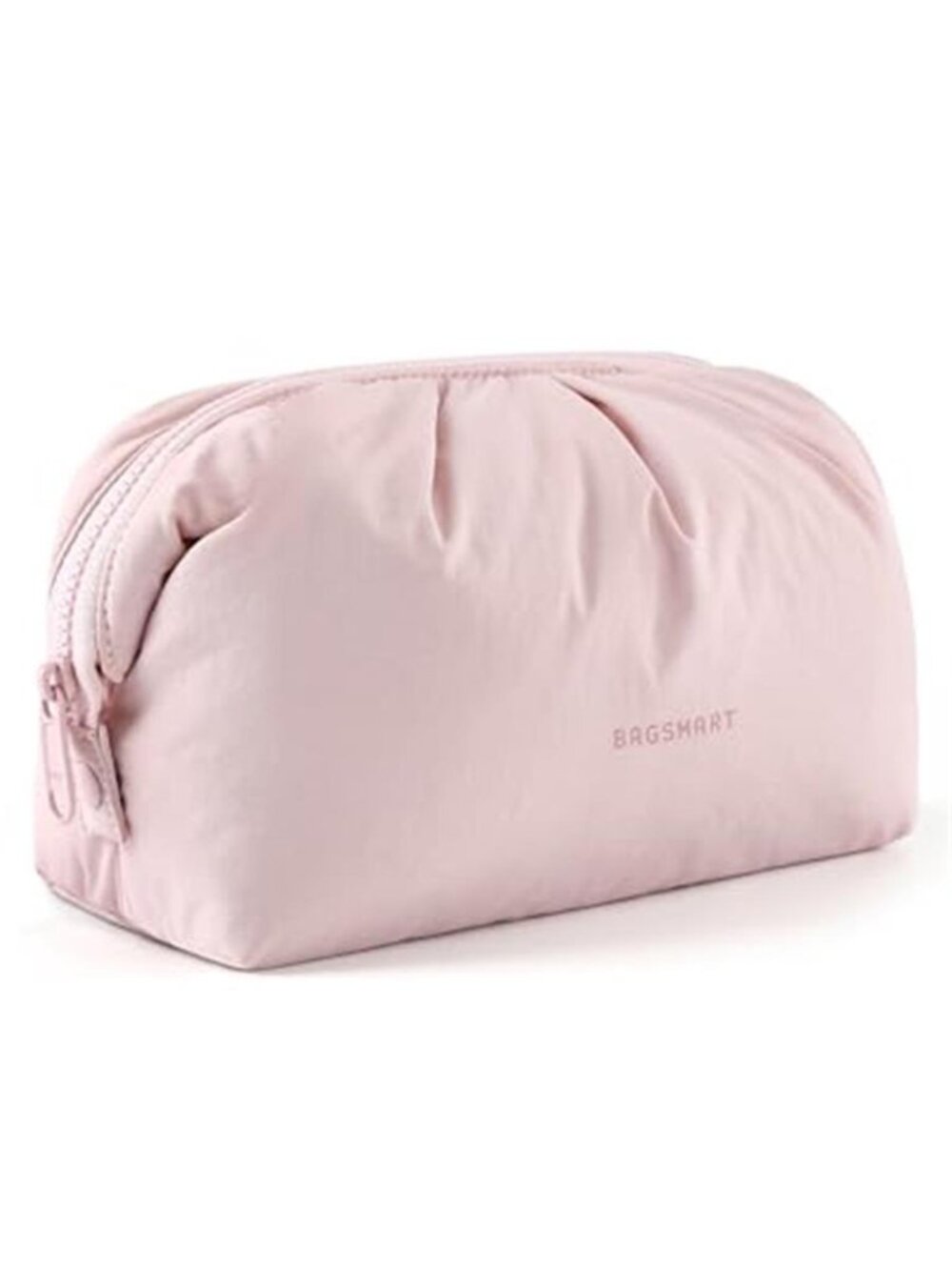 Travel Makeup Bag Wide Opening Cosmetic Organizer Toiletry Pouch Brush Storage